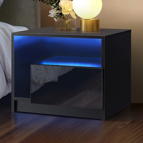 Nightstand on sale with lights